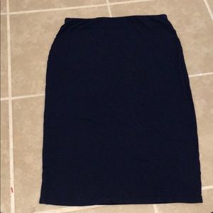 Metaphor Pencil Skirt Navy Size Small